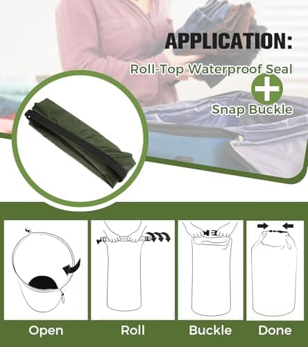 bowarepro 70L Waterproof Dry Bag, Large Capacity Dry Sacks — view 5