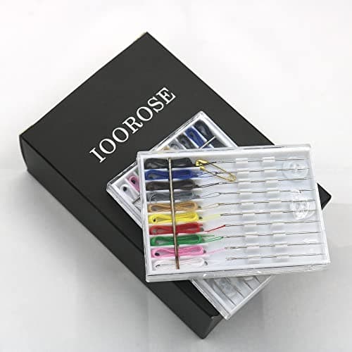 10 Boxes (100 Pcs) Travel and Home Quick Fix Sewing Kit Pre Threaded Needle Kit Assorted Color — view 2