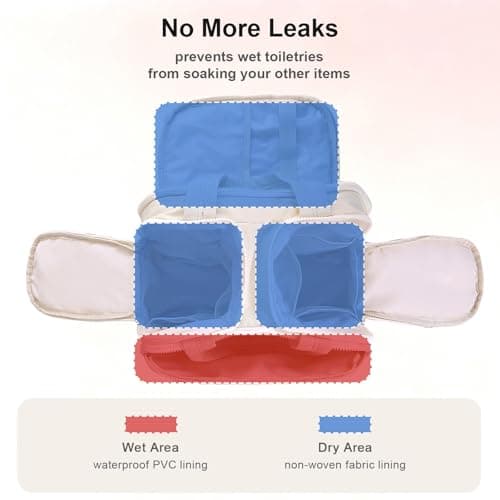 SYEXDZON Large Toiletry Bag, Travel Makeup Bag for Women — view 5