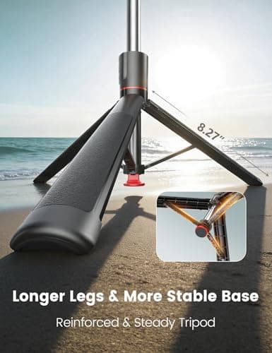 67" Longer Selfie Stick, Tripod for iPhone with 2 Fill Lights — view 3