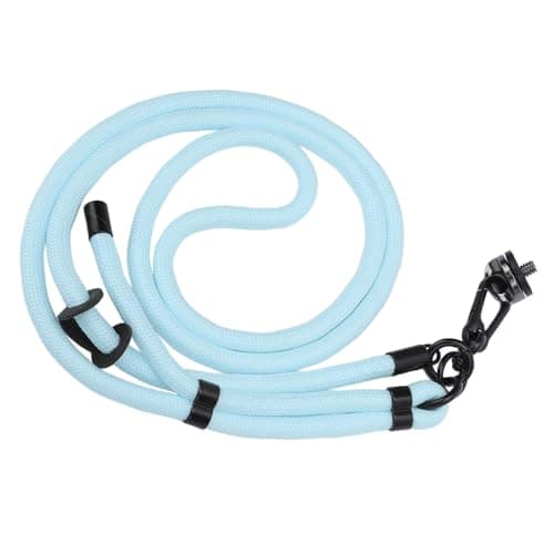 LIYJTK Action Camera Lanyard Adjustable Quick Release Anti Lost Rope for Pocket 3, Action 5, ONE X4 Adjustable Strap (Blue) — view 2