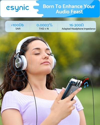 eSynic 16~300Ω Portable Headphone Amplifier With Bass Gain — view 4