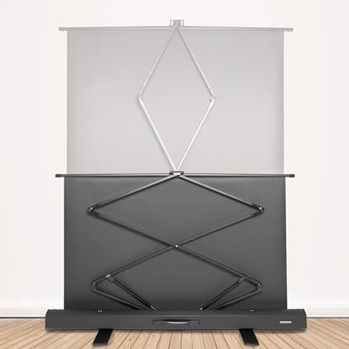 Duronic Floor Green Screen Backdrop FPS15 Projector Screens with Stand, Portable Foldable Crease-Free Projection Display Viewing Sheet Backgrounds for Projectors, Home, Office, Videos with Carry Case — view 2
