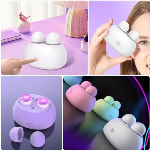 Electric Contact-Lens Cleaner White Abs Automatic Portable — view 5