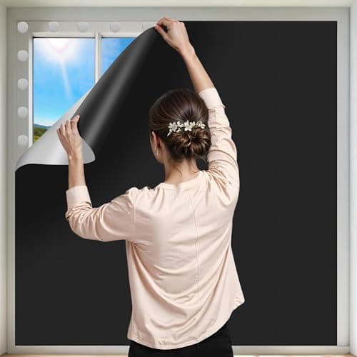 Blackout Curtains for Travel Portable Blackout Blind Stick On 148x100CM