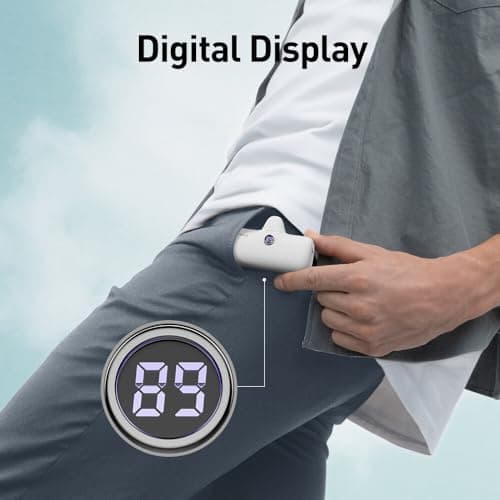 iWALK USB-C Portable Charger 4800mAh 20W Power Bank Small Fast Charging Battery Pack with LED Display Compatible with iPhone 16 Plus/16 Pro/16 Pro Max/15/iPad/AirPods Andriod Phone Samsung,White — view 6