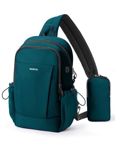 ECOHUB RFID Blocking Sling Bag, Anti-Theft Crossbody Bag for Travel, Sports