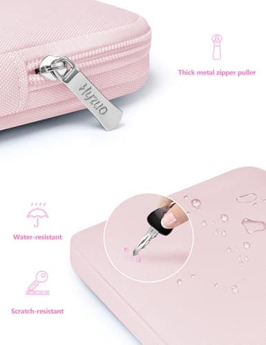 HYZUO 14-15 Inch Laptop Case Sleeve Bag Set for MacBook Air M5, Pale Pink — view 4