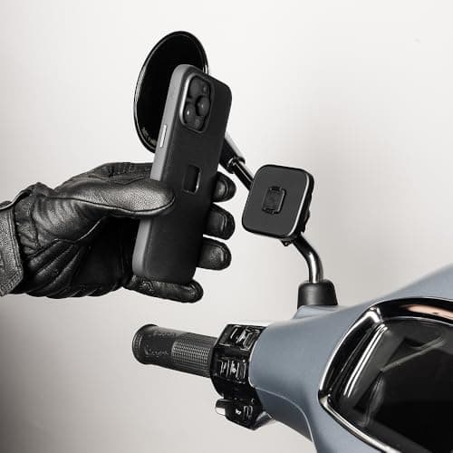 Peak Design Motorcycle Mirror and GPS bar Mount: Locking and Charging (Suitable for Bars 7/8" to 1 1/8", 10-16mm Diameter) with SlimLink — view 4