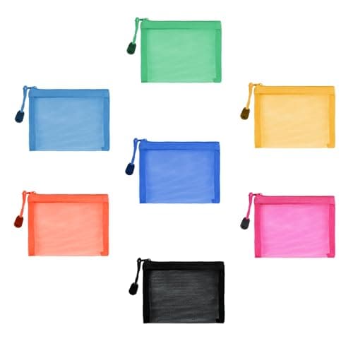 7 Pcs Small Makeup Bag for Handbag,Small Zip Travel Pouches for Handbags
