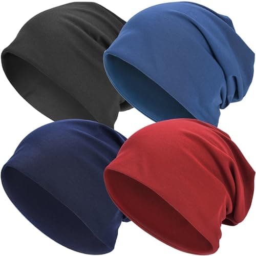 EINSKEY Slouchy Beanie for Men Women, Cotton Multipurpose Daily Headwear