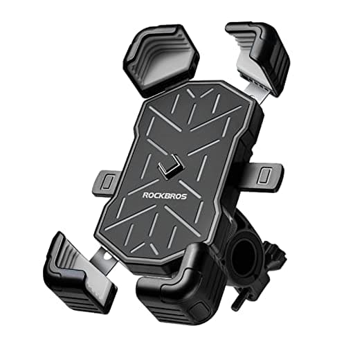 ROCKBROS Bike Phone Mount with Auto-lock, 360°Rotation Fit for 4.5-7.2”