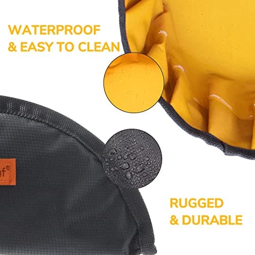 LumoLeaf Collapsible Dog Travel Bowls, Large Lightweight Foldable, Water & Food Bowls for Pets Dogs & Cats with Zipper (2 Pack (2.5L+2L)) — view 5