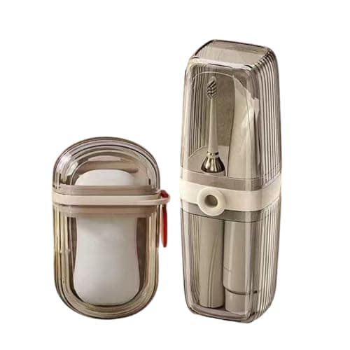 Pffiocix Leakproof Travel Kits Toothbrush Holder and Soap Container 2PCS Bathroom Hygienes Essential for Outdoor Activity Toiletry Set for Backpackers