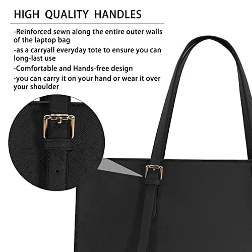 NUBILY Laptop Bags for Women 15.6 inch Large Tote Bag Ladies Handbag Business Work Bag — view 5