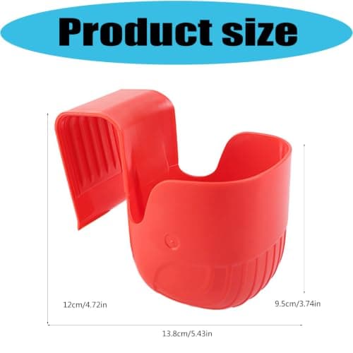 ABS Ride Cup Organizer for Travel Seating Areas, Clip-on Drink Holder Design, Daily Commute Helper, Single Pack Seat Side Beverage Organizer Travel Bottle Rest Caregiver Ride Accessory Commute Road — view 3
