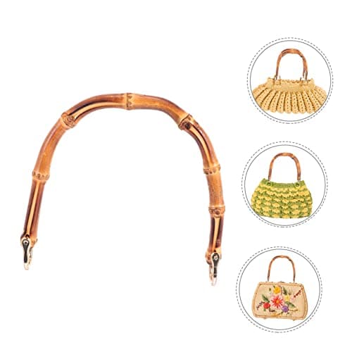 DOITOOL 4pcs Bamboo Handles Replacement Handbag Purse DIY Bamboo Handle Kit for Luggage Bags Suitcase Repair — view 6
