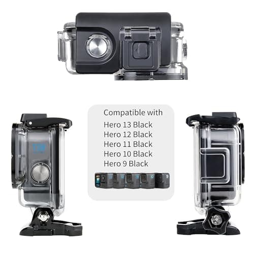 SOONSUN 196FT/60M Waterproof Case for GoPro Hero 13 12 11 10 9 Black — view 6