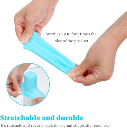 KQLHLHDYZ 12 Pack Travel Essentials Silicone Bottle Covers, Elastic Silicone Leakproof Sleeve - Travel Essentials for Toiletries, Fit Most Bottles Airplane Cruise Beach Vacation — view 3