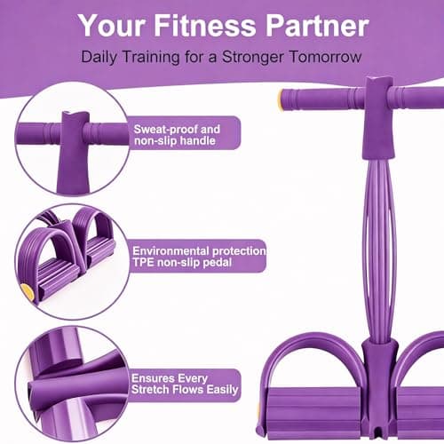 Resistance Bands with Handle, Exercise Bands Resistance for Women, Full-Body Strength Training at Home, Portable Workout During Travel, 3-Piece Set with TPE Material, 600x50x0.35mm Dimensions — view 3