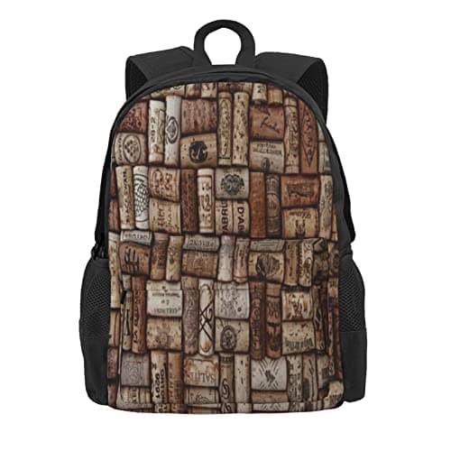 FEYUNYAN Wine cork Large Capacity Backpack, Durable Travel Hiking Backpack with Laptop Compartment & Ventilated Straps, Water-Resistant Daypack for School, Outdoor, Gym Unisex — view 2