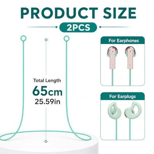 Link for Loop Engage/Quiet Experience Earplugs Safety Cord (Green 2Pcs) — view 2