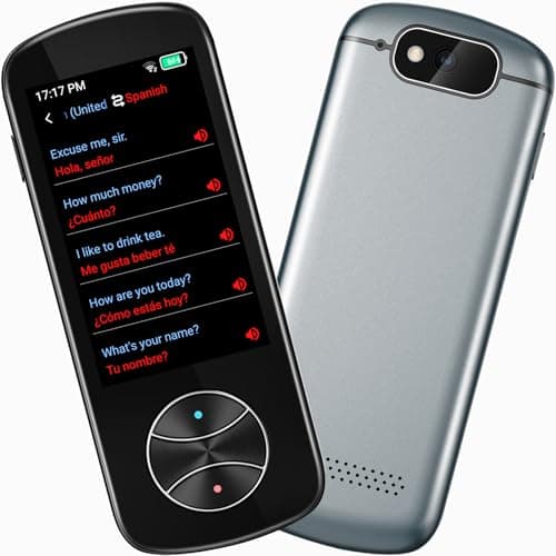 Language Translator Device No WiFi Needed, Instant Two Way Language Translator with 137+ Languages, Offline/Photo/AI Translator Device 2025 Voice Translator for Travel Business Learning