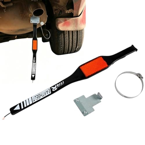 Car Anti-Static Flex Strip Earth Belt, Adjustable Ground Wire Strap Electrostatic Canceller for Vehicle Truck SUV, Prevents Shock and Motion Sickness, Safe Driving Accessory