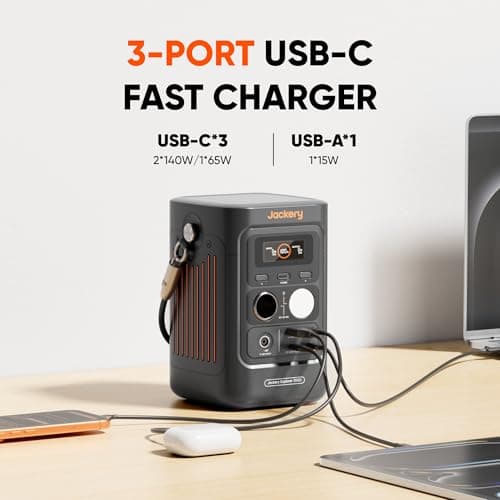Jackery Explorer 300D Power Bank 288Wh with 102W GaN 3-Port Charger — view 3