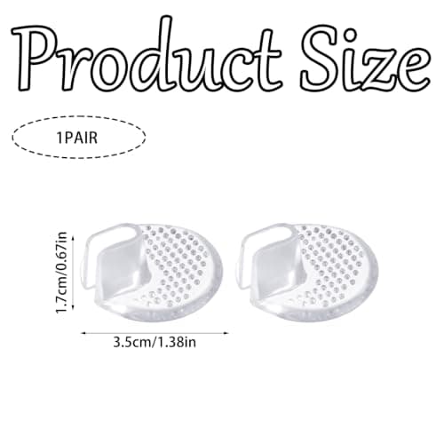 Livzikaroa 1 Pair Transparent Toe Protectors for Flip Flops Silicone Toe Protector Cushions for Thong Sandals Toe Post and Forefoot Comfort — view 2