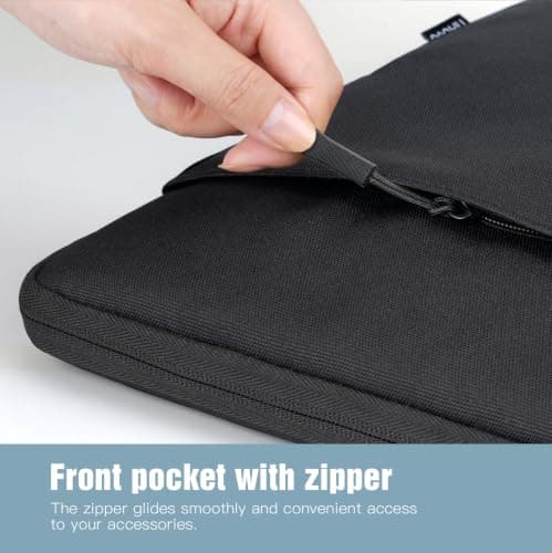 TiMOVO Laptop Sleeve for MacBook Neo/Air/Pro, 13.3-14 Inch, Black — view 3