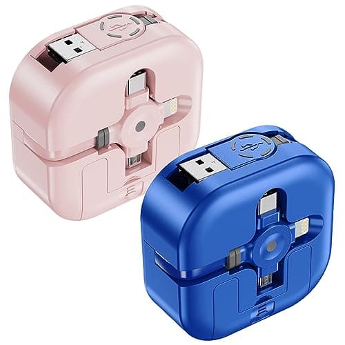 ASICEN Multi Charger Cable, 2Pack 1.2M, 3 in 1 Charging Cable