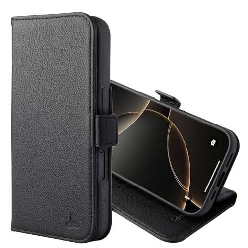 Snakehive Leather Wallet Case for iPhone 17 Pro Max / 18 Pro Max (Black)
