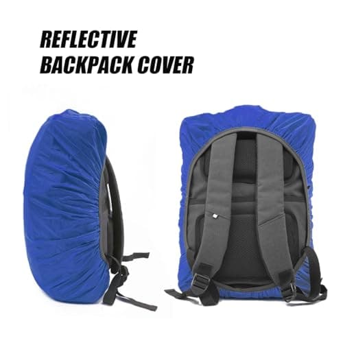 LICQIC Waterproof Rain Cover for Backpack, S (30-40L), Blue — view 2