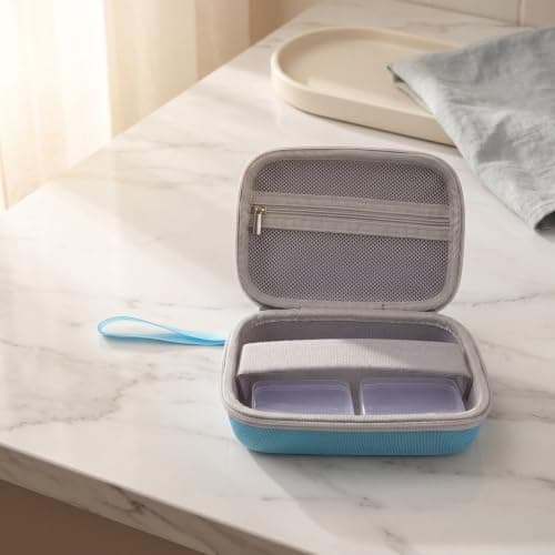 UKCOCO Sky-Blue Hard EVA Diabetic Supplies Organizer Case for Travel — view 4