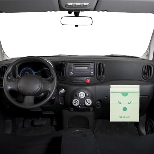 TINEASUR Disposable Storage Pe 10pcs Car Bags Garbage Material Green with Convenient No Trace Adhesive and Car Interior Use for Travel and Motion Sickness — view 5