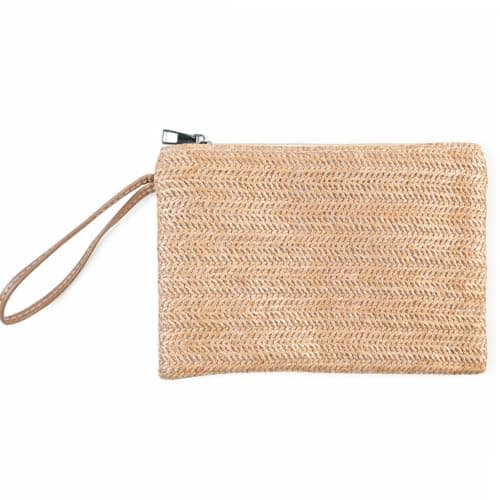 Elovara Womens Straw Clutch Bag, Woven Bohemian Summer Beach Envelope Purse