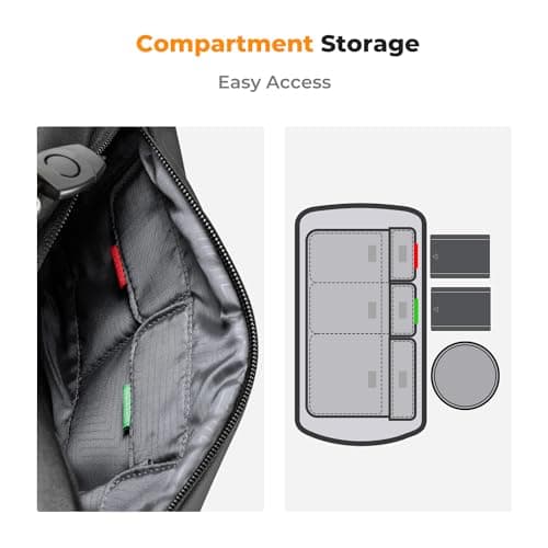 K&F CONCEPT Camera Sling Bag, Camera Bag for DSLR and Lenses, Single Shoulder Camera Case Crossbody Bag with Tripod Holder for SLR Canon Sony Nikon Drone — view 4