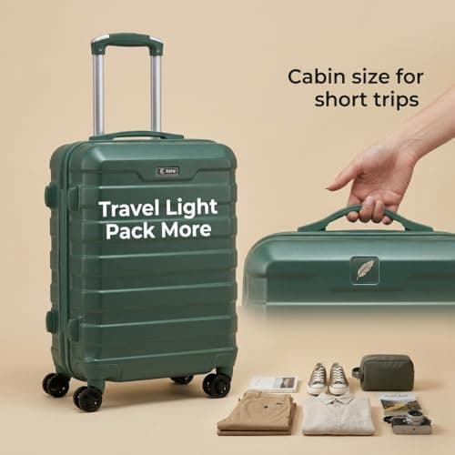 RMW Cabin Suitcase 20 inch Carry On Luggage Hard Shell Trolley — view 3