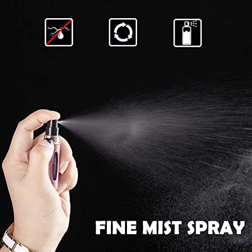 5PCS 5ml Perfume Atomiser Refillable Bottles Portable Mini Spray Travel Perfume Bottle Empty Fragrance Bottle Container for Perfume Aftershave Travel Business Trip Matte — view 5