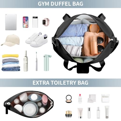 ETRONIK Gym Bag Womens, Travel Bag, Easyjet Cabin Bag 45x36x20 Underseat, L — view 4