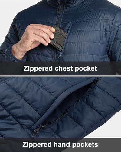 33,000ft Men's Puffer Jacket Packable Water resistant Quilted Jacket — view 4