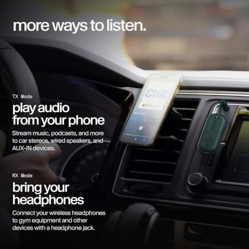 Twelve South AirFly Pro 2, Bluetooth Adapter, Pair 2 AirPods, Teal Ice — view 5