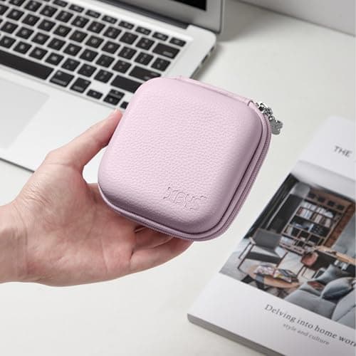 Linpr Portable Charger Case, Tech Electronic Organizer Bag, Purple,M — view 6