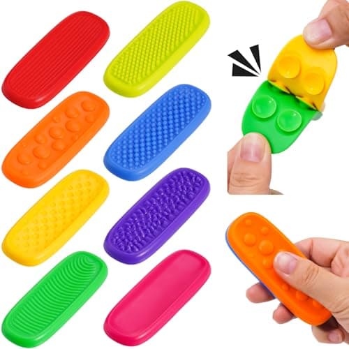 NiToy 8-Pack Silicone Sensory Fidget Toys with Suction Cups