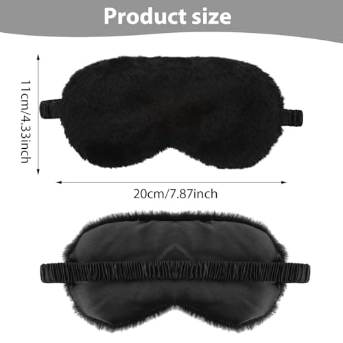 Qianyu 3 Pcs Plush Sleeping Eye Masks, Soft Fuffy Sleeping Eye Cover — view 2