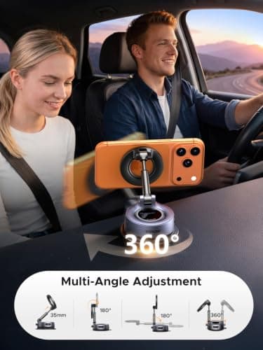 UGREEN Magsafe Car Mount, Magnetic Car Phone Holder, 44 lbs Strong Suction — view 4