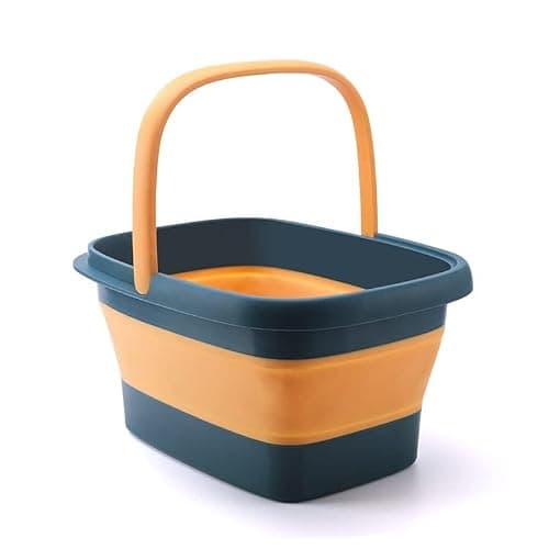 Foldable Foot Spa Bath Massager with Handle, Collapsible Foot Soak Tub, Portable Pedicure Bucket for Home Use, Soothe Tired Feet, Improve Circulation, Ideal Gift for Parents, — view 2