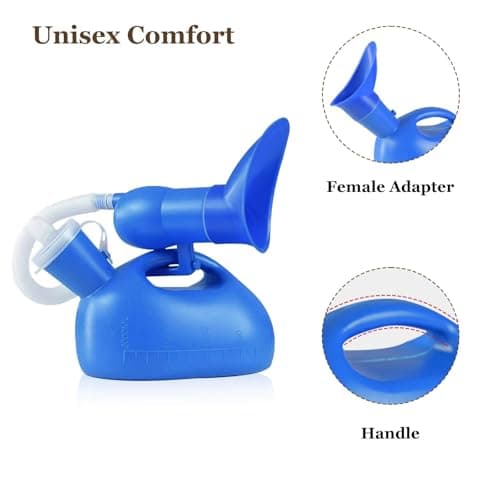2 Litre Portable Urinal Bottles, 1.5M Hose Urine Collection Solution — view 3