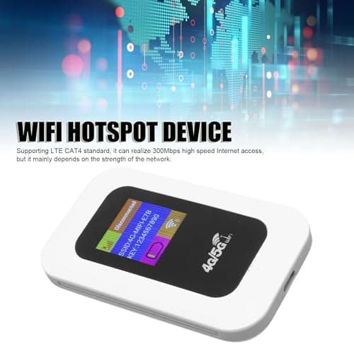 BONKZEBU WiFi Hotspot Device 300Mbps High Speed, 4G 5G Pocket Wireless Network Device for Travel Camping, Pocket WiFi 2100mAh Battery, LTE CAT4 Portable Hotspot — view 2